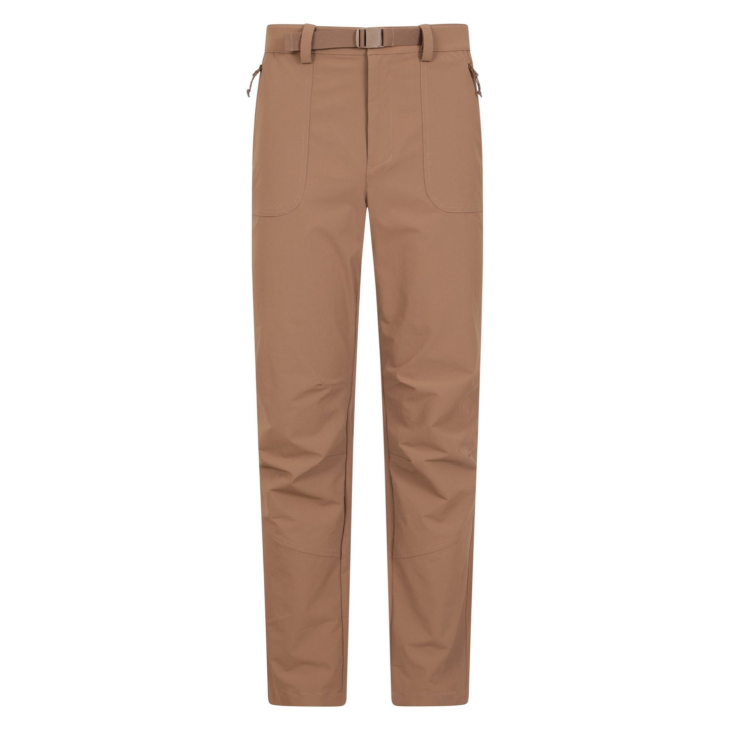 Beige - Front - Mountain Warehouse Mens Grassland Belted Trousers