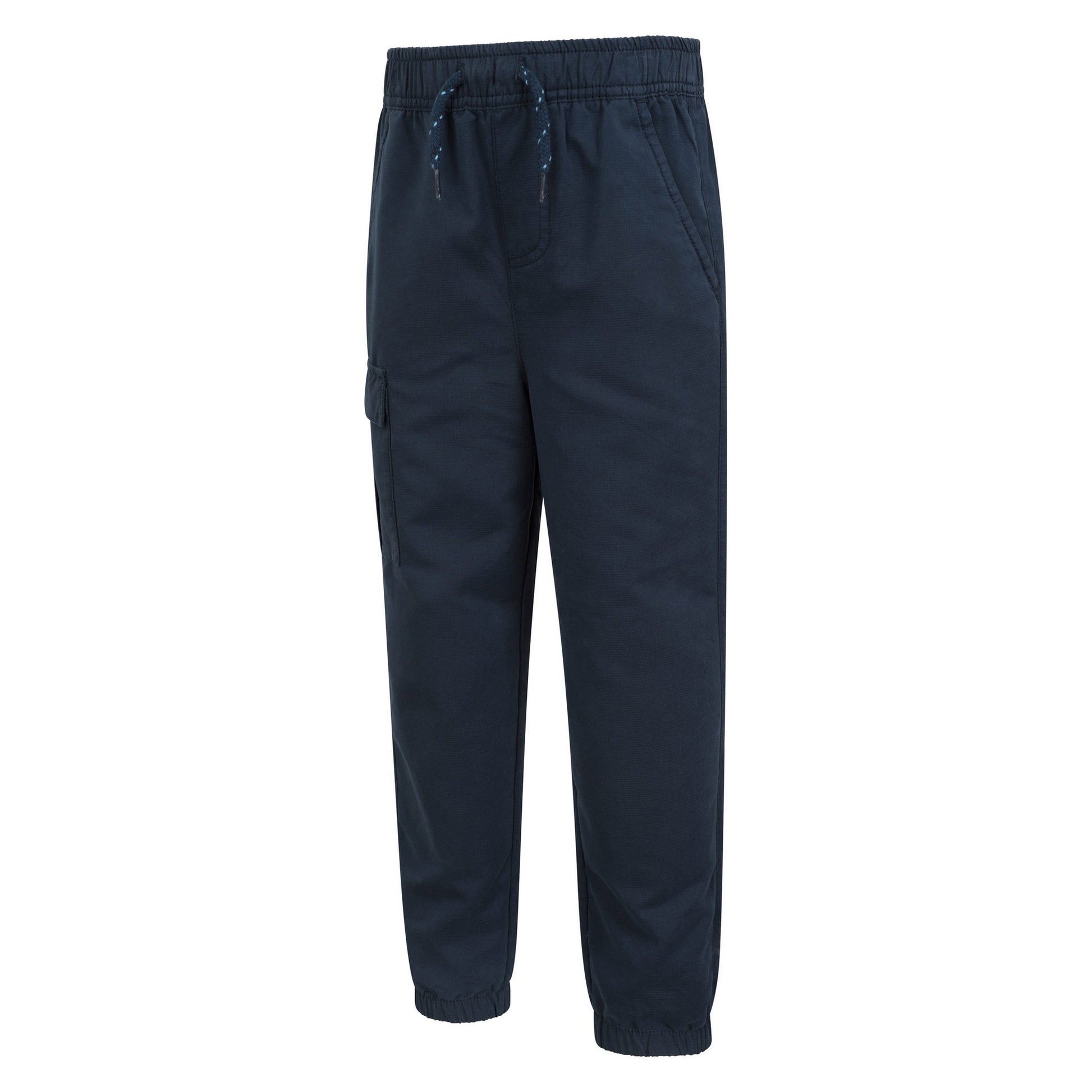 Navy - Side - Mountain Warehouse Childrens-Kids Reinforced Knee Trousers