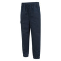 Navy - Side - Mountain Warehouse Childrens-Kids Reinforced Knee Trousers