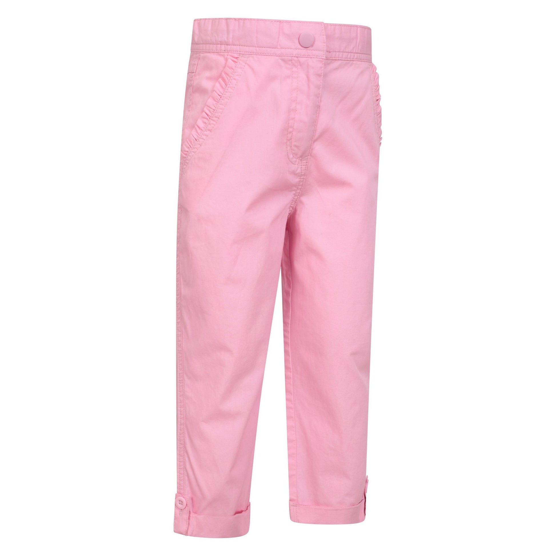 Pink - Side - Mountain Warehouse Childrens-Kids Shore Capri Trousers