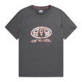 Charcoal - Front - Animal Mens Jacob Organic T-Shirt