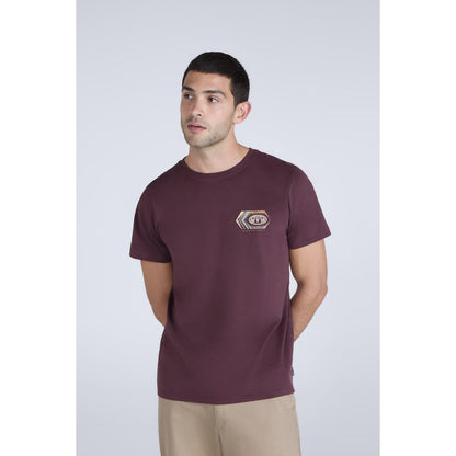 Grape - Front - Animal Mens Jacob Organic T-Shirt