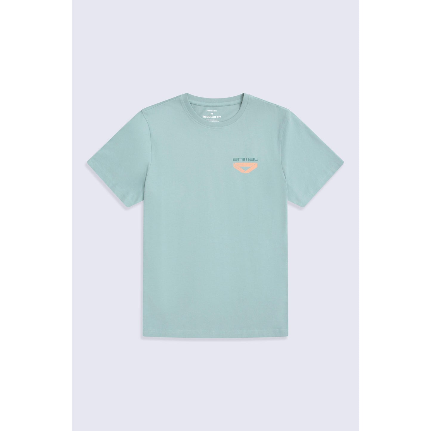 Bright Blue - Front - Animal Mens Jacob Organic T-Shirt