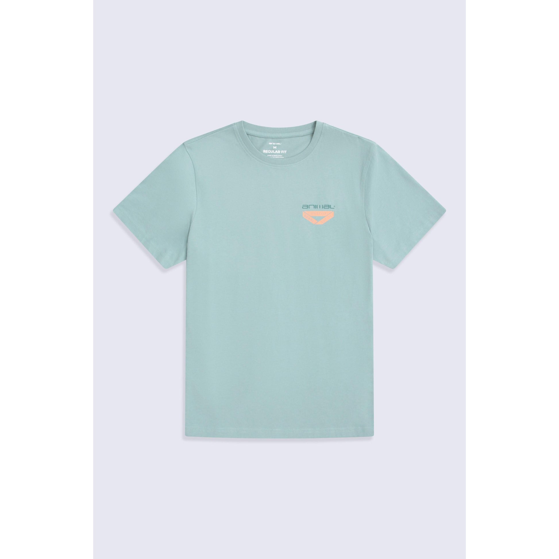 Bright Blue - Front - Animal Mens Jacob Organic T-Shirt