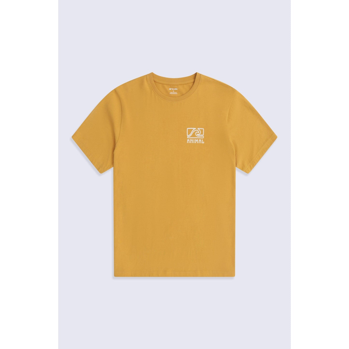 Bright Yellow - Front - Animal Mens Jacob Organic T-Shirt
