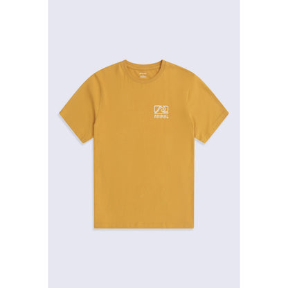 Bright Yellow - Front - Animal Mens Jacob Organic T-Shirt