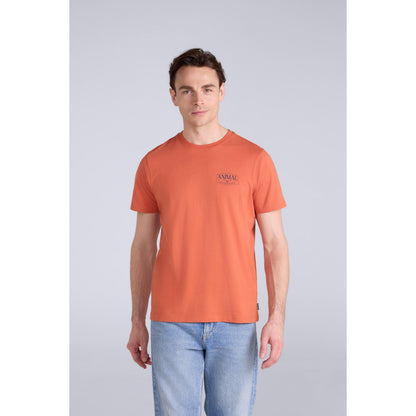Bright Orange - Front - Animal Mens Jacob Organic T-Shirt