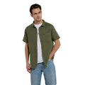 Dark Green - Side - Animal Mens Bayside Organic Shirt