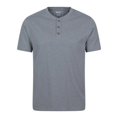 Charcoal - Front - Mountain Warehouse Mens Hasst Organic T-Shirt