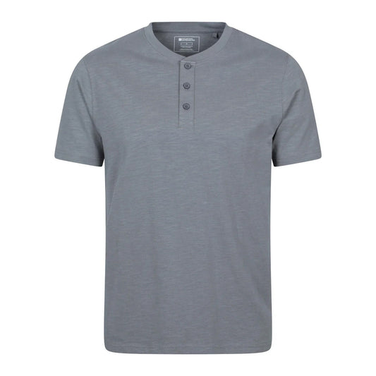 Charcoal - Front - Mountain Warehouse Mens Hasst Organic T-Shirt