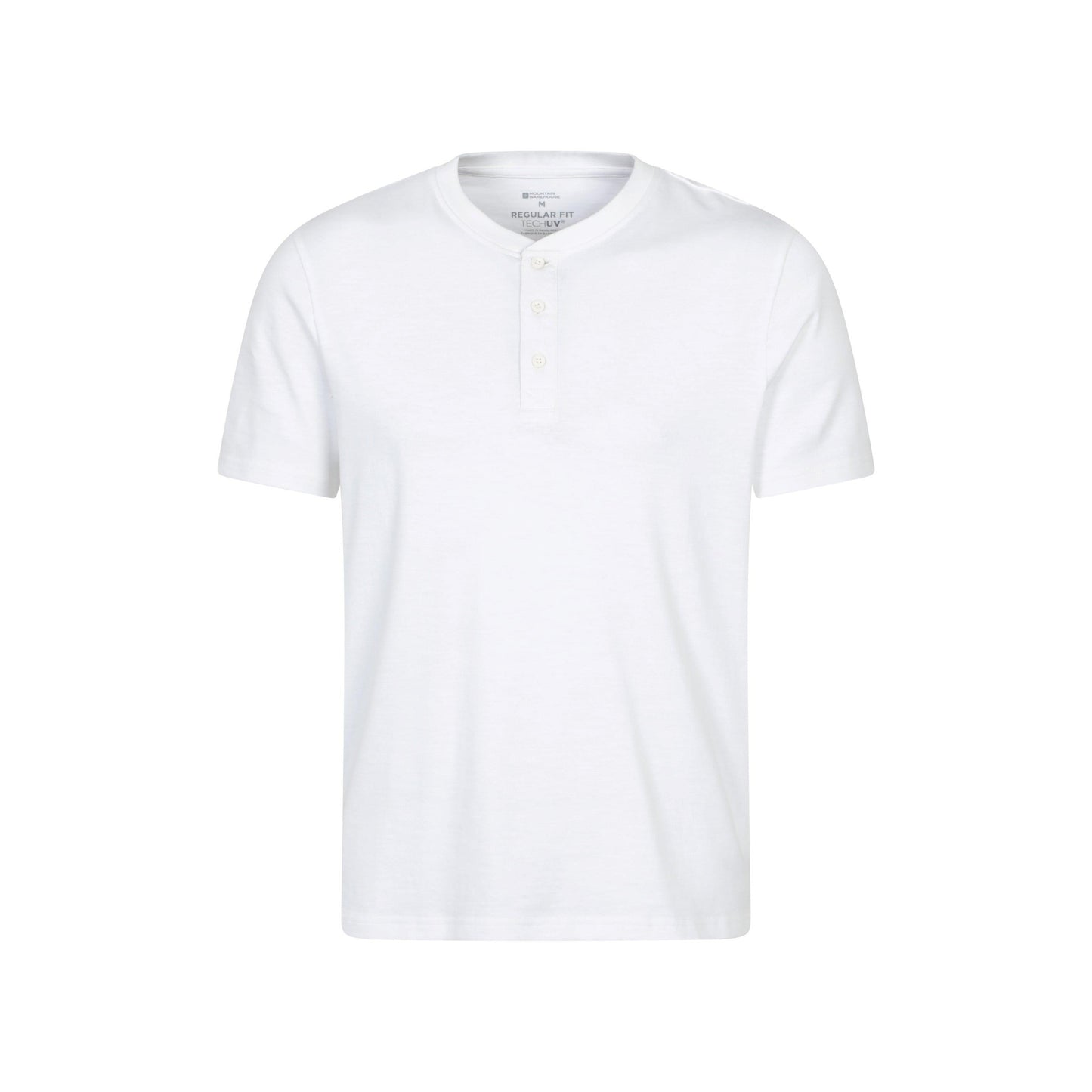 White - Front - Mountain Warehouse Mens Hasst Organic T-Shirt