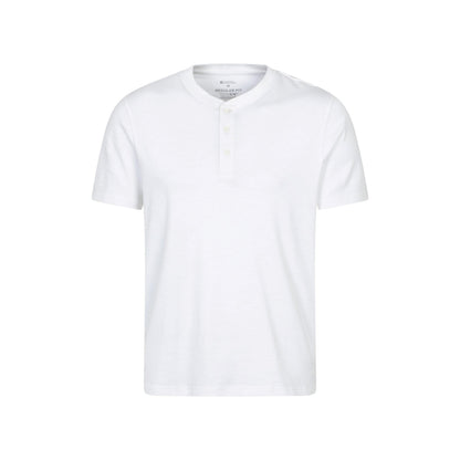White - Front - Mountain Warehouse Mens Hasst Organic T-Shirt