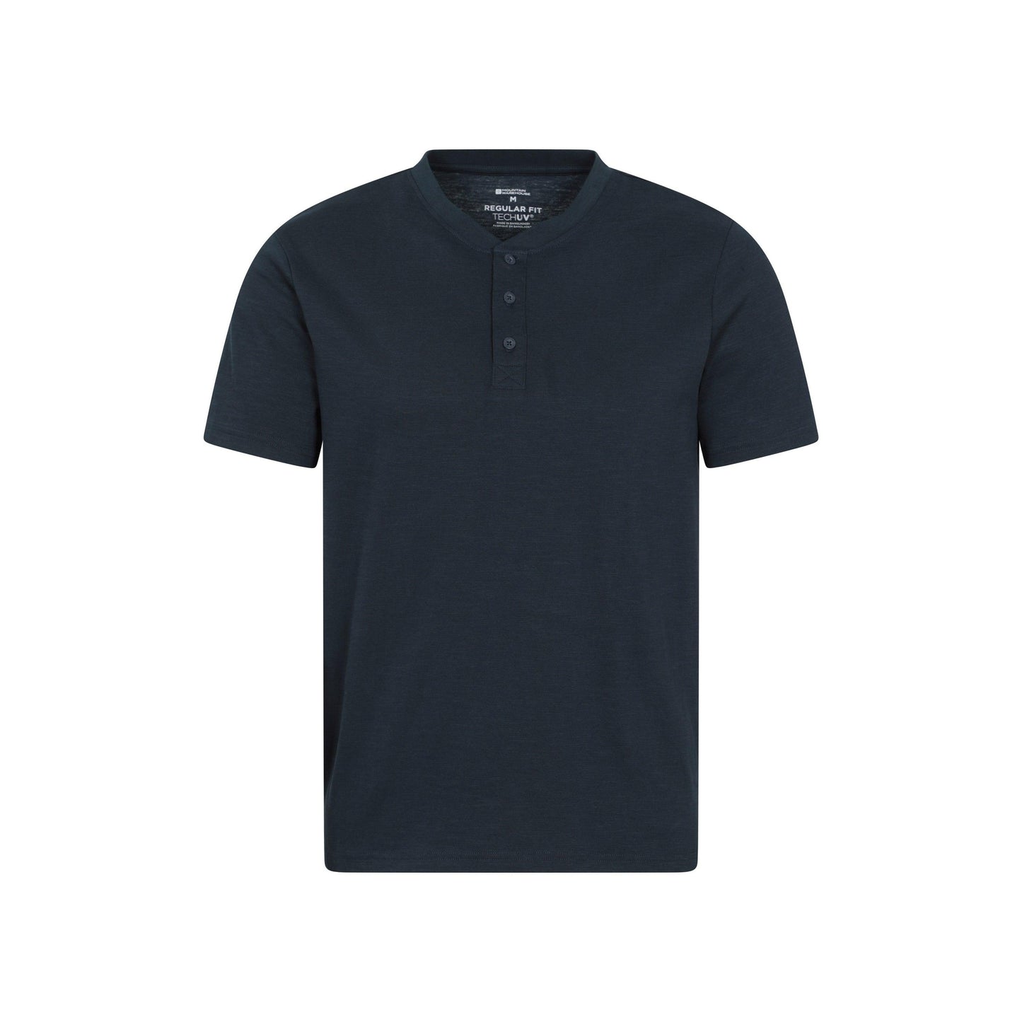 Navy - Front - Mountain Warehouse Mens Hasst Organic T-Shirt