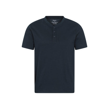 Navy - Front - Mountain Warehouse Mens Hasst Organic T-Shirt