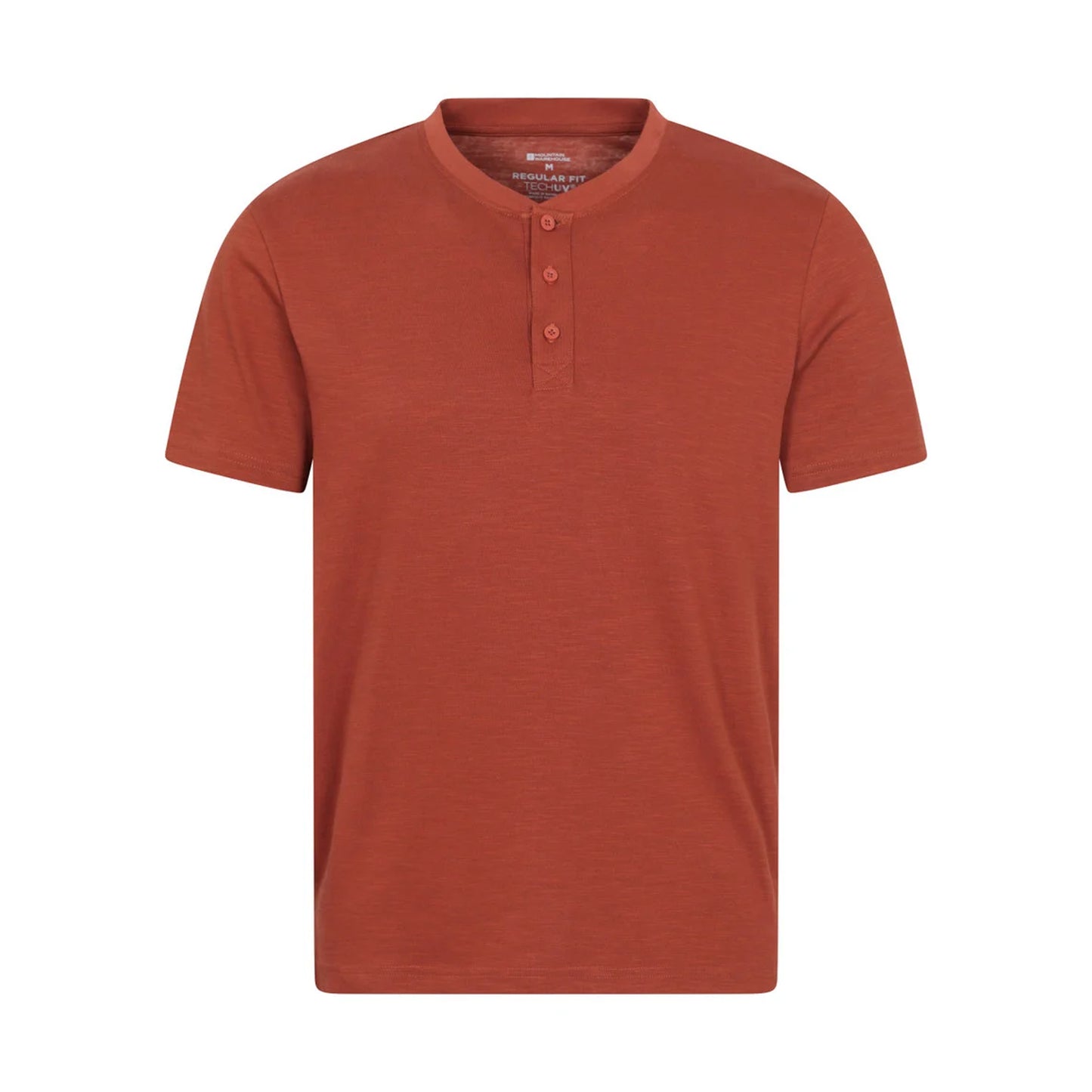 Rust - Front - Mountain Warehouse Mens Hasst Organic T-Shirt