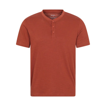Rust - Front - Mountain Warehouse Mens Hasst Organic T-Shirt