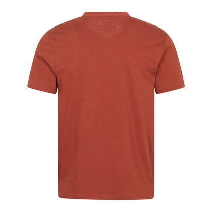 Rust - Back - Mountain Warehouse Mens Hasst Organic T-Shirt