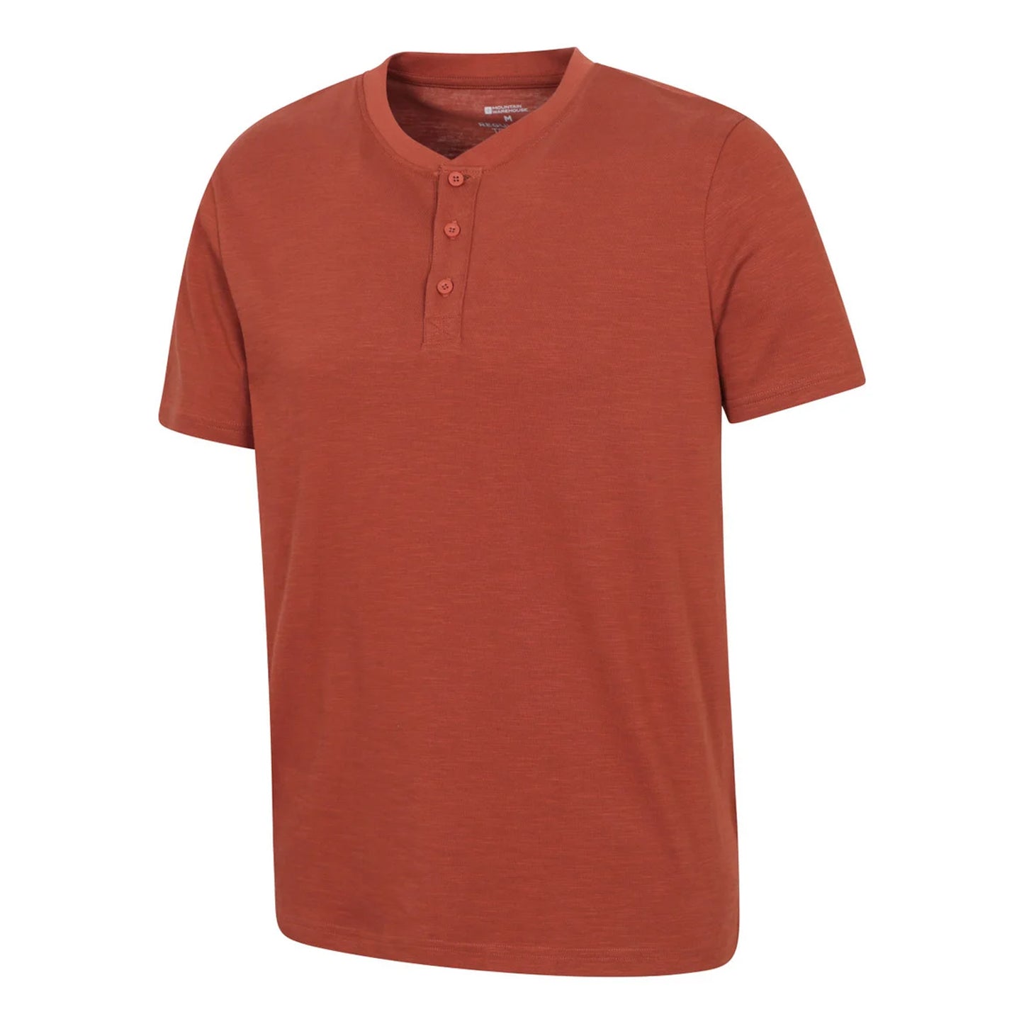 Rust - Side - Mountain Warehouse Mens Hasst Organic T-Shirt