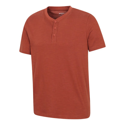 Rust - Side - Mountain Warehouse Mens Hasst Organic T-Shirt