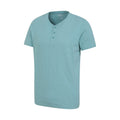 Turquoise - Side - Mountain Warehouse Mens Hasst Organic T-Shirt