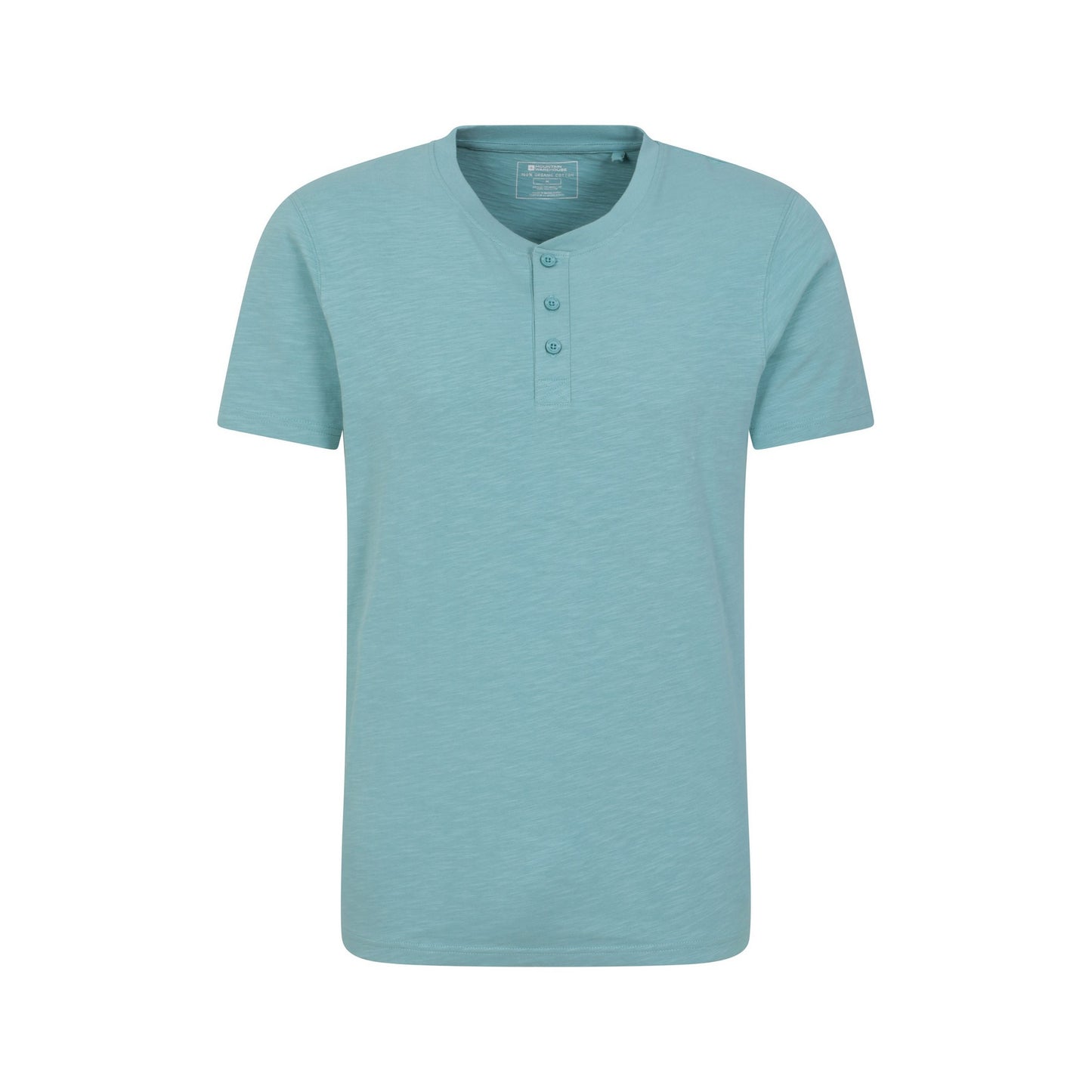 Turquoise - Front - Mountain Warehouse Mens Hasst Organic T-Shirt