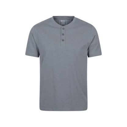 Charcoal - Front - Mountain Warehouse Mens Hasst Organic T-Shirt