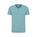 Turquoise - Front - Mountain Warehouse Mens Hasst Organic T-Shirt