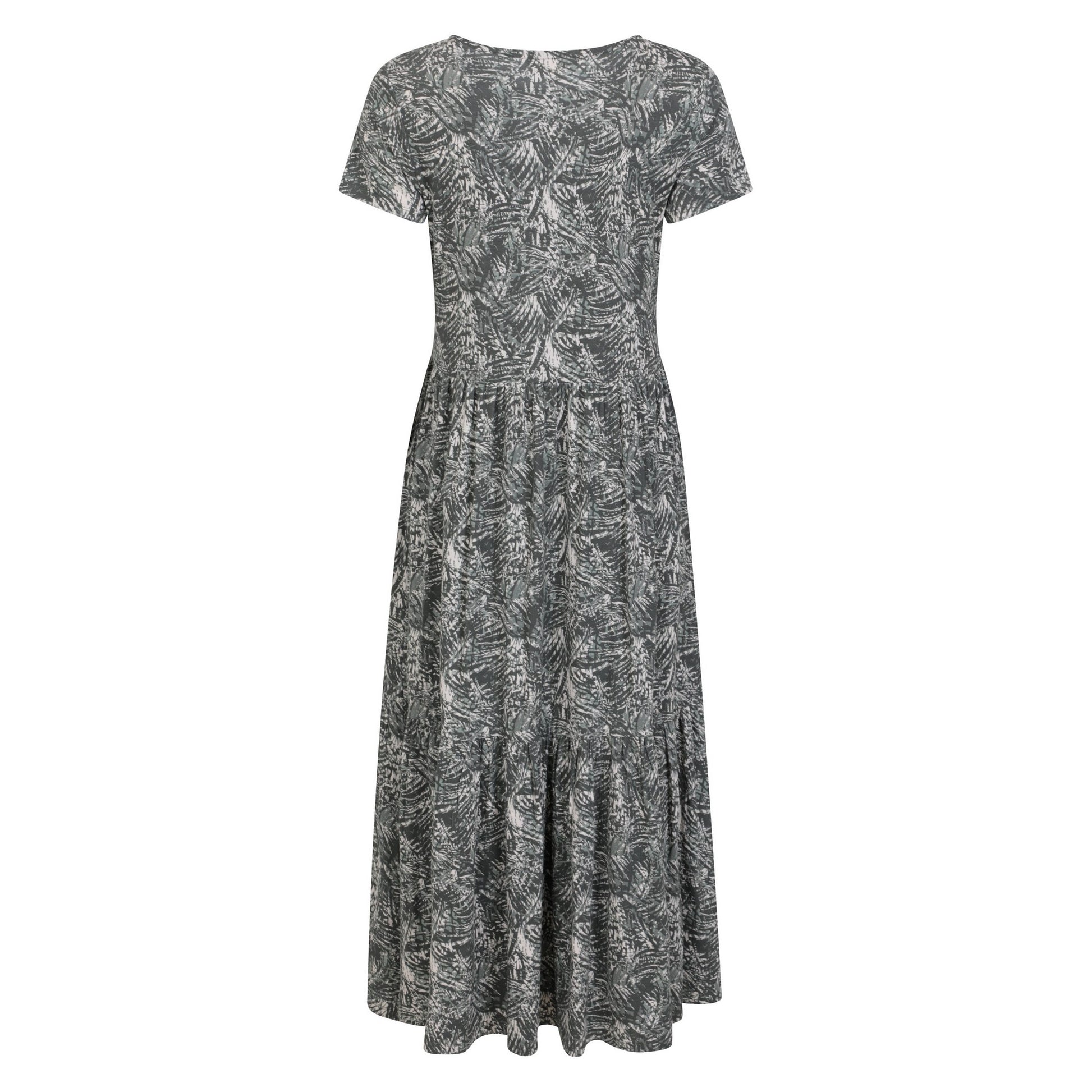 Khaki Green - Back - Mountain Warehouse Womens-Ladies Sardinia Tiered Dress