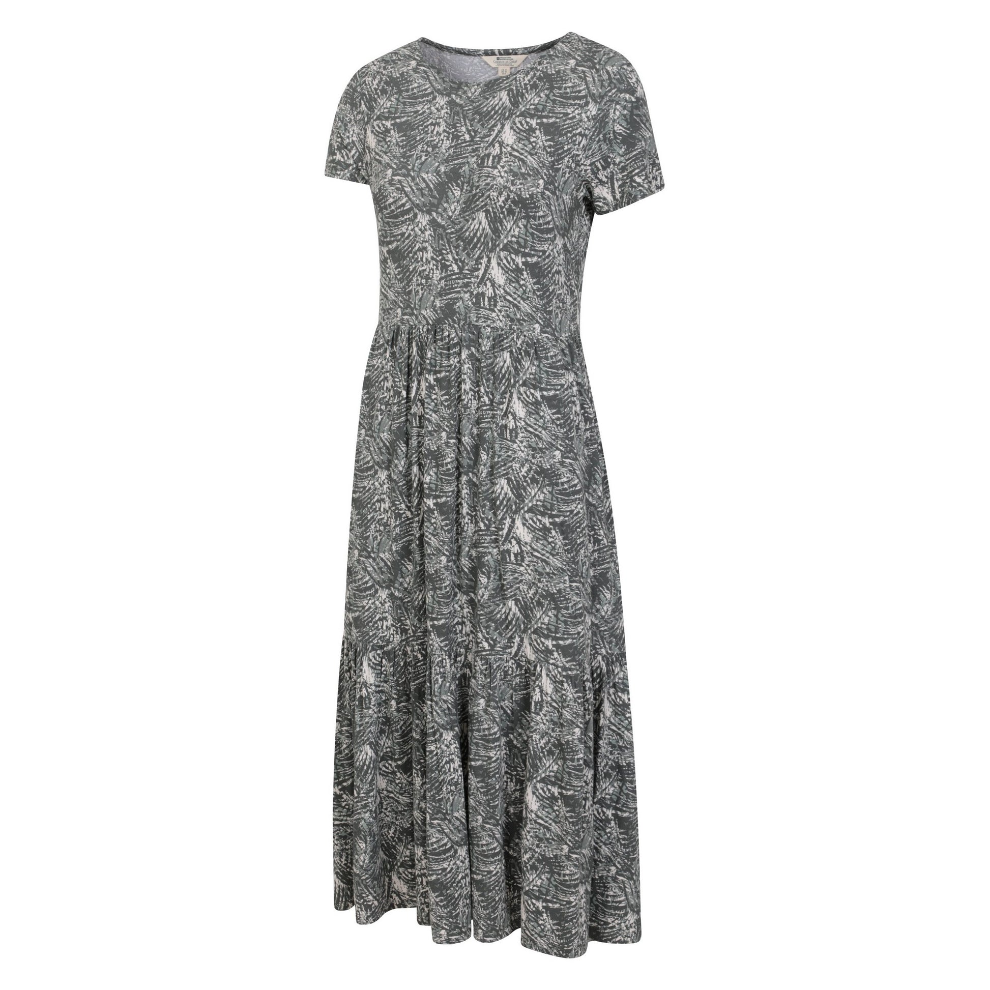 Khaki Green - Side - Mountain Warehouse Womens-Ladies Sardinia Tiered Dress