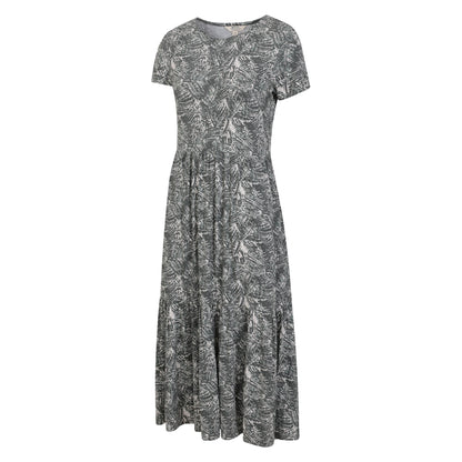 Khaki Green - Side - Mountain Warehouse Womens-Ladies Sardinia Tiered Dress