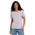 Lilac - Side - Animal Womens-Ladies Canopy Carina Back Print Organic T-Shirt