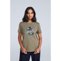 Khaki Green - Front - Animal Womens-Ladies Canopy Carina Back Print Organic T-Shirt