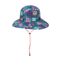 Teal - Back - Mountain Warehouse Childrens-Kids Reversible Water Resistant Sun Hat