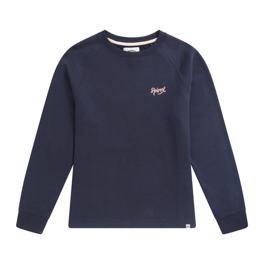 Navy - Front - Animal Womens-Ladies Maya Organic Sweatshirt