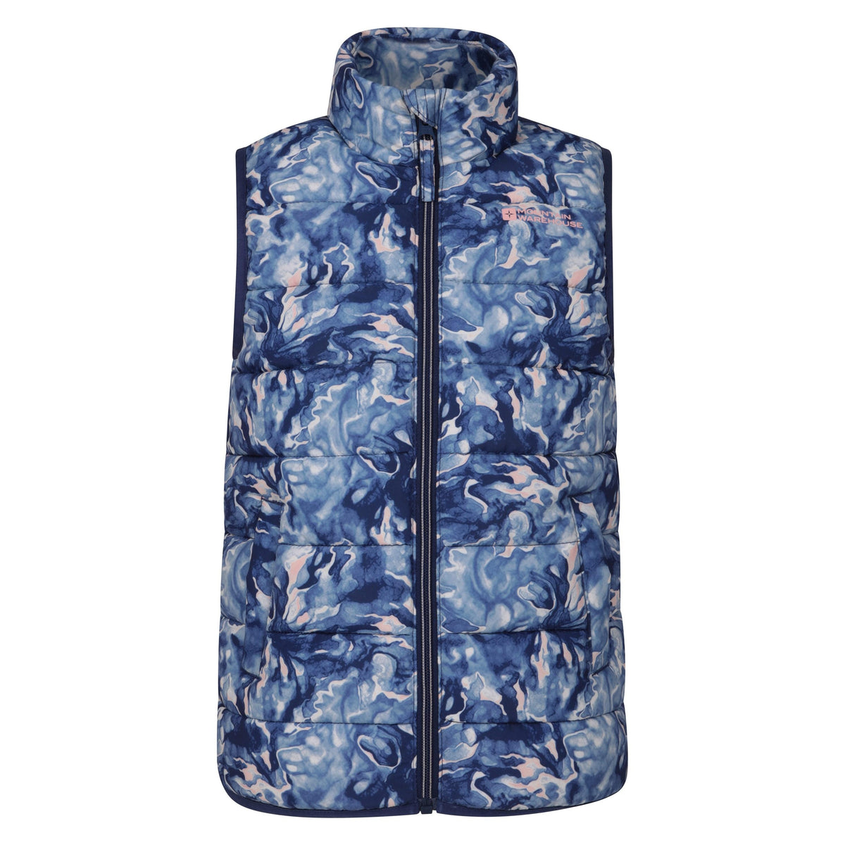 Dark Blue - Front - Mountain Warehouse Childrens-Kids Rocko Butterfly Padded Gilet