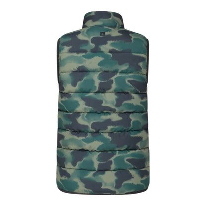 Light Khaki - Back - Mountain Warehouse Childrens-Kids Rocko Butterfly Padded Gilet