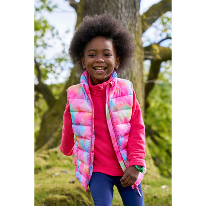 Pink - Front - Mountain Warehouse Childrens-Kids Rocko Butterfly Padded Gilet