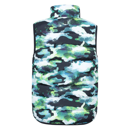 Bright Green - Back - Mountain Warehouse Childrens-Kids Rocko Butterfly Padded Gilet