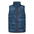 Petrol - Front - Mountain Warehouse Childrens-Kids Rocko Camouflage Padded Gilet