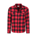 Green - Front - Mountain Warehouse Mens Trace Flannel Long-Sleeved Shirt