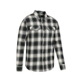 Green - Side - Mountain Warehouse Mens Trace Flannel Long-Sleeved Shirt