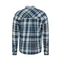Light Blue - Back - Mountain Warehouse Mens Trace Flannel Long-Sleeved Shirt
