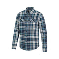 Light Blue - Lifestyle - Mountain Warehouse Mens Trace Flannel Long-Sleeved Shirt