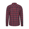 Blue - Back - Mountain Warehouse Mens Trace Flannel Long-Sleeved Shirt