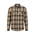 Yellow - Front - Mountain Warehouse Mens Trace Flannel Long-Sleeved Shirt