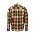 Rust - Back - Mountain Warehouse Mens Trace Flannel Long-Sleeved Shirt