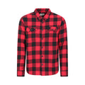 Carbon - Front - Mountain Warehouse Mens Trace Flannel Long-Sleeved Shirt