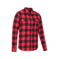 Carbon - Pack Shot - Mountain Warehouse Mens Trace Flannel Long-Sleeved Shirt