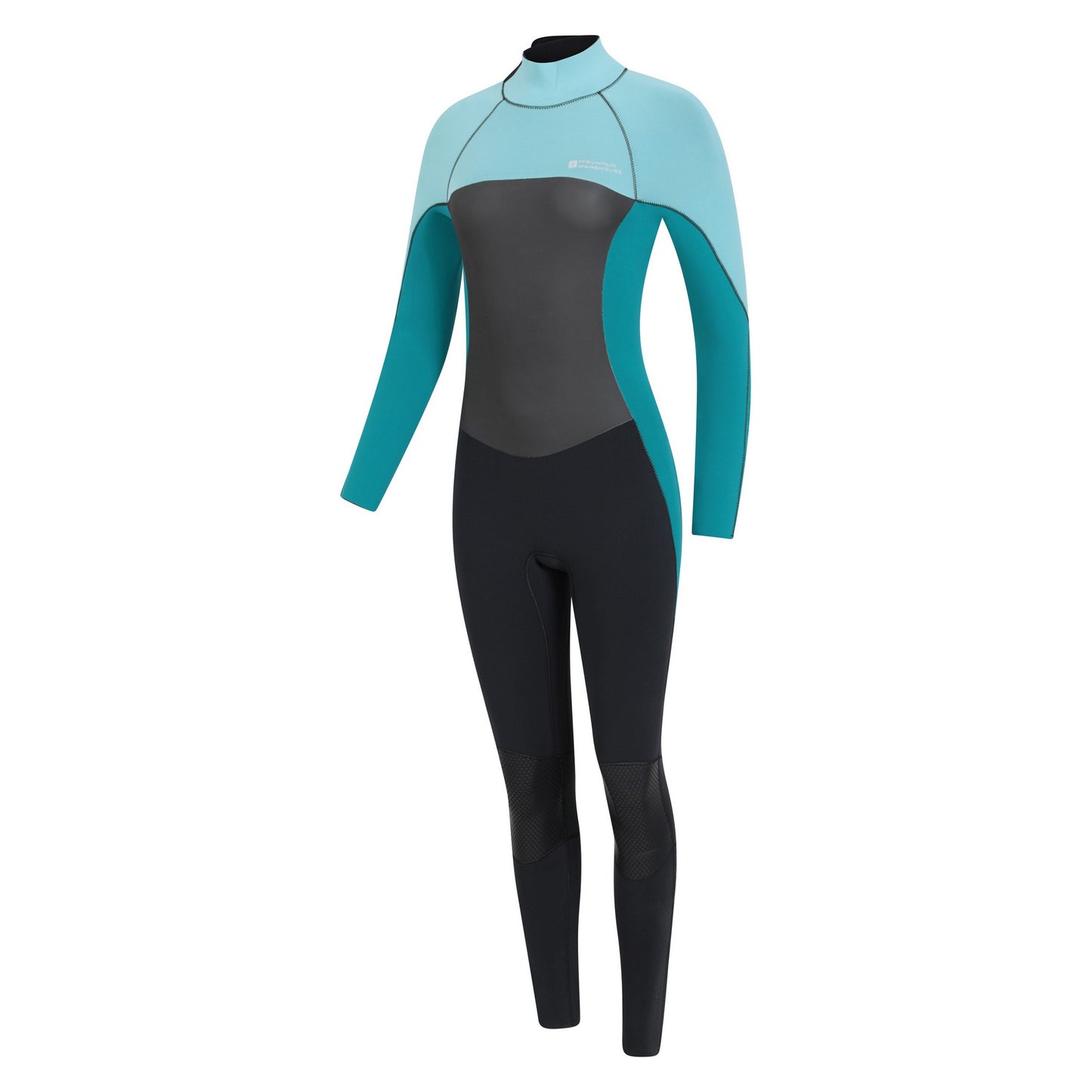 Black - Side - Mountain Warehouse Womens-Ladies Port Royal Long-Sleeved Wetsuit