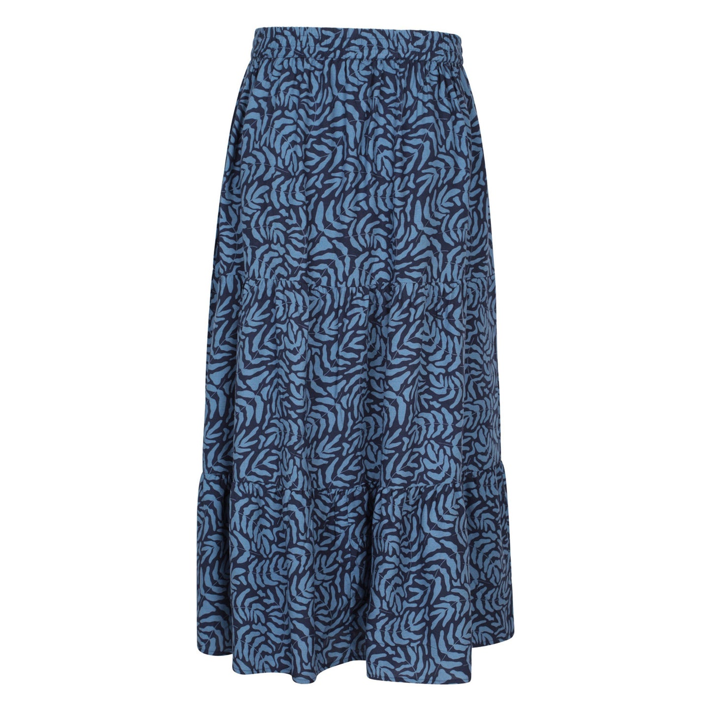 Navy - Back - Mountain Warehouse Womens-Ladies Palermo Tiered Midi Skirt